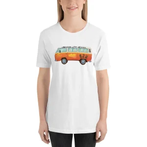 Tee-shirt en coton bio unisexe Hippie Bus Breizh For Ever