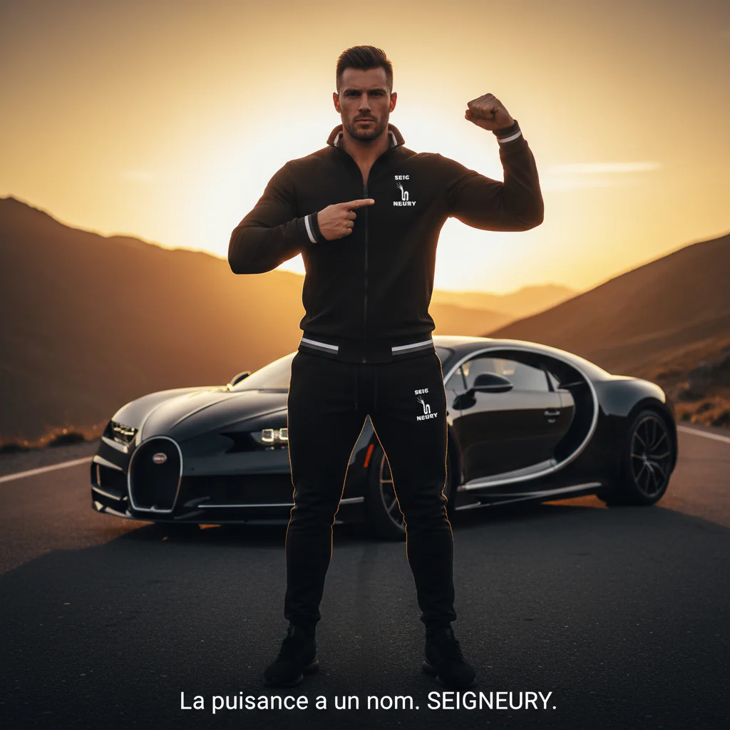 Jogging SEIGNEURY Aviateur 2025 – Ensemble Veste Légère Zippée Polyester – Unisexe – Image 6