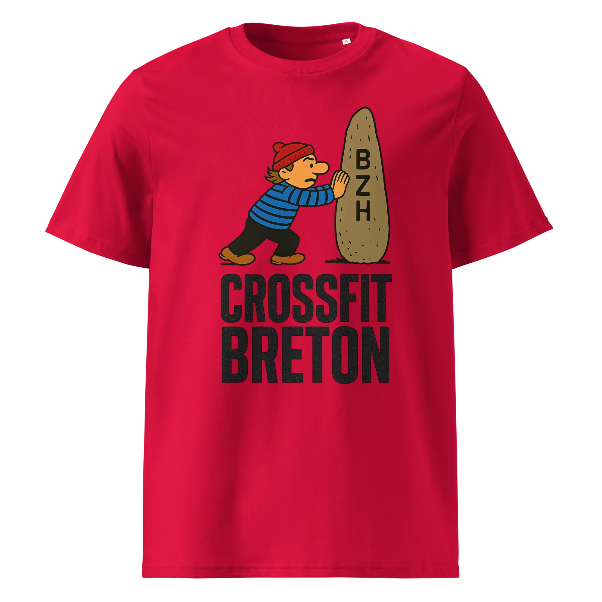 T-shirt CROSSFIT BRETON – Le Menhir, c’est ton haltère