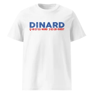Tee-shirt Bio Dinard Latitude Longitude