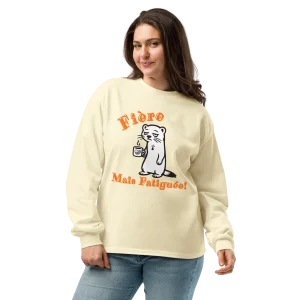 Sweat-shirt Breton « Fière mais fatiguée »