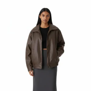 Veste en Cuir Oversize - MANEL