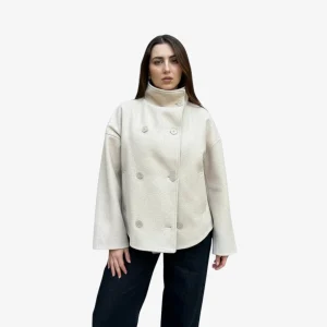 Manteau en Laine à Col pour Femme - ROXI