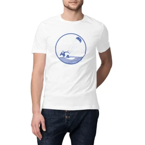 T-shirt Homme - Épais - 100% Coton BIO - Kitesurf H