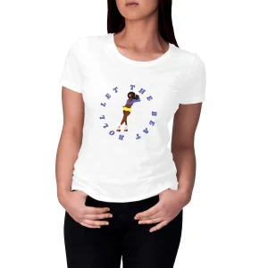 T-shirt Femme - Coupe cintrée - 100% Coton BIO - Let the beat roll
