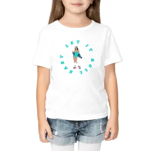T-shirt Enfant - Fille - 100% Coton bio - Let it roll baby