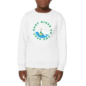 Sweatshirt Enfant - Garçon - Épais - Coton BIO - Baby rider on the spot