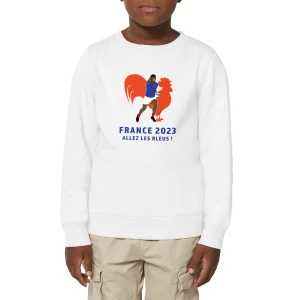 Sweatshirt enfant - Garçon - Coton BIO - Allez les Bleus