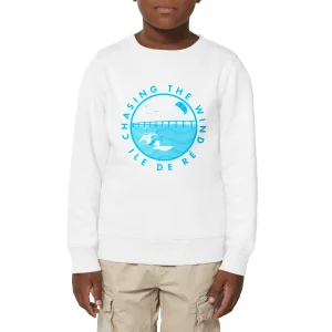Sweatshirt Enfant - Garçon - Coton BIO - Chasing the wind Kitesurf H