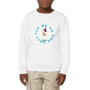 Sweatshirt Enfant - Garçon - Épais - Coton Bio - Fly me to the ball
