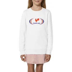 Sweatshirt Enfant - Fille - Épais - Coton BIO - France 2023
