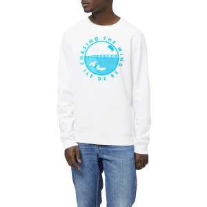 Sweatshirt Homme - Léger - Coton BIO - Chasing the wind kitesurf H