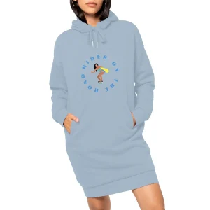 Robe Sweatshirt Femme - Coton BIO - Rider on the road