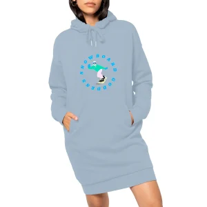Robe sweatshirt Femme - Coton BIO - Snowboard goddess