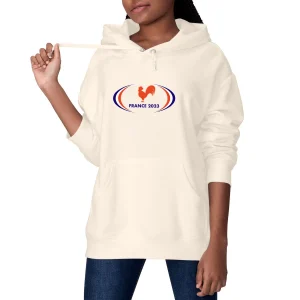 Sweatshirt à capuche Femme - Poche kangourou - Coton BIO - France 2023
