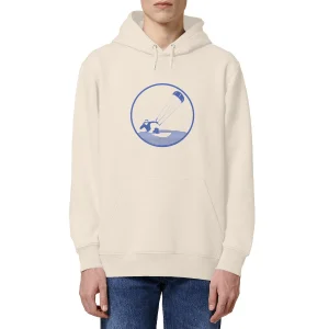 Sweatshirt à capuche Homme - Poche Kangourou - Coton BIO - Kitesurf H