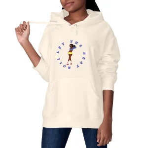 Sweatshirt à capuche Femme - Poche Kangourou - Coton BIO - Let the beat roll