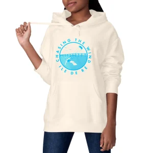 Sweatshirt à capuche Femme - Poche Kangourou - Chasing the wind Kitesurf W