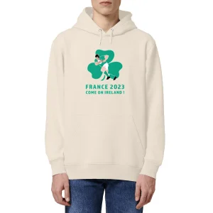 Sweatshirt à capuche Homme - Poche kangourou - Coton BIO - Irlande