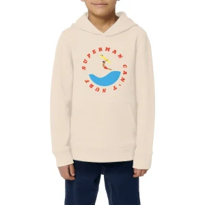 Sweatshirt à capuche Enfant - Garçon - Coton BIO - Superman can't surf