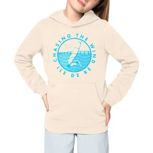 Sweatshirt à capuche Enfant - Fille - Coton Bio - Chasing the wind planche W