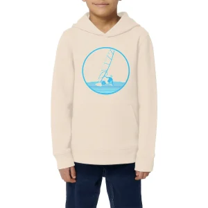 Sweatshirt à capuche Enfant - Garçon - Coton BIO - Planche à voile