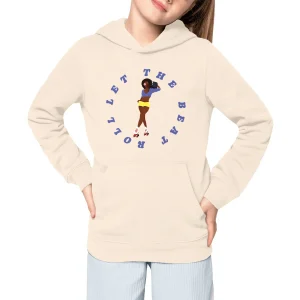 Sweatshirt à capuche Enfant - Fille - Coton BIO - Let the Beat Roll