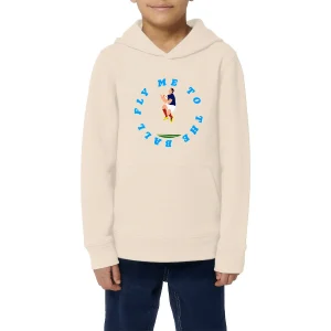Sweatshirt à capuche Enfant - Garçon - Coton BIO - Fly me to the ball