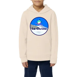 Sweatshirt à capuche Enfant - Garçon - Coton BIO - La clusaz Ski H