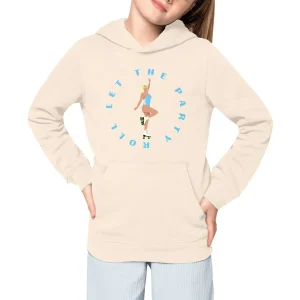 Sweatshirt à capuche Enfant - Fille - Coton BIO - Let the party roll
